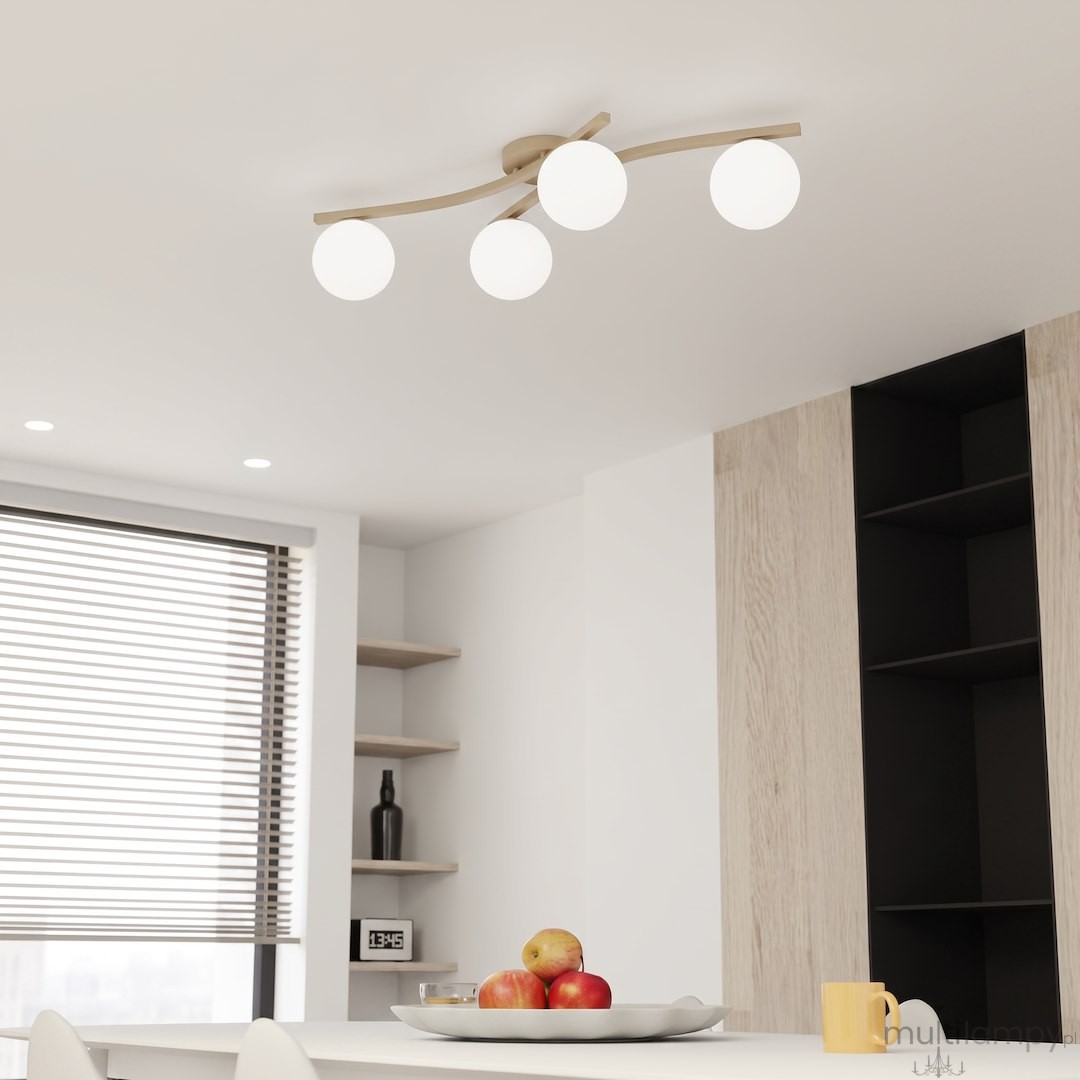 Opus lampa sufitowa 4xE14 mokka/biały 1782/4