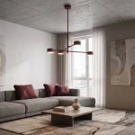 Natsu lampa wisząca 4xGX53 burgund 1781/4