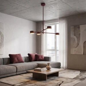 Natsu lampa wisząca 4xGX53 burgund 1781/4