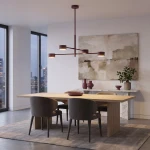 Natsu lampa wisząca 4xGX53 burgund 1781/4