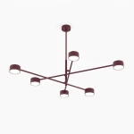 Natsu lampa wisząca 6xGX53 burgund 1781/6