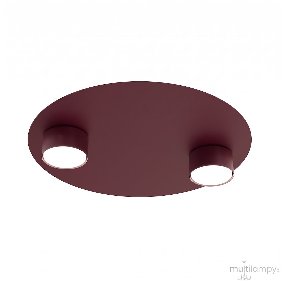 Bolx lampa sufitowa 2xGX53 burgund 1806/2
