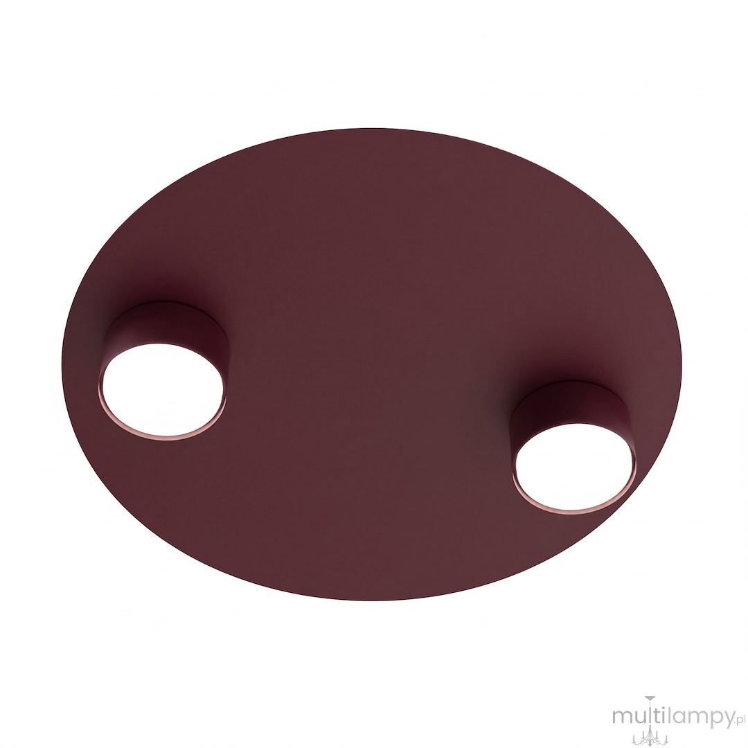 Bolx lampa sufitowa 2xGX53 burgund 1806/2
