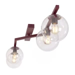 Naton lampa sufitowa 4xE14 burgund transparentny 1804/4