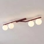 Naton lampa sufitowa 4xE14 burgund/biały 1803/4
