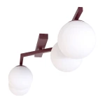 Naton lampa sufitowa 4xE14 burgund/biały 1803/4