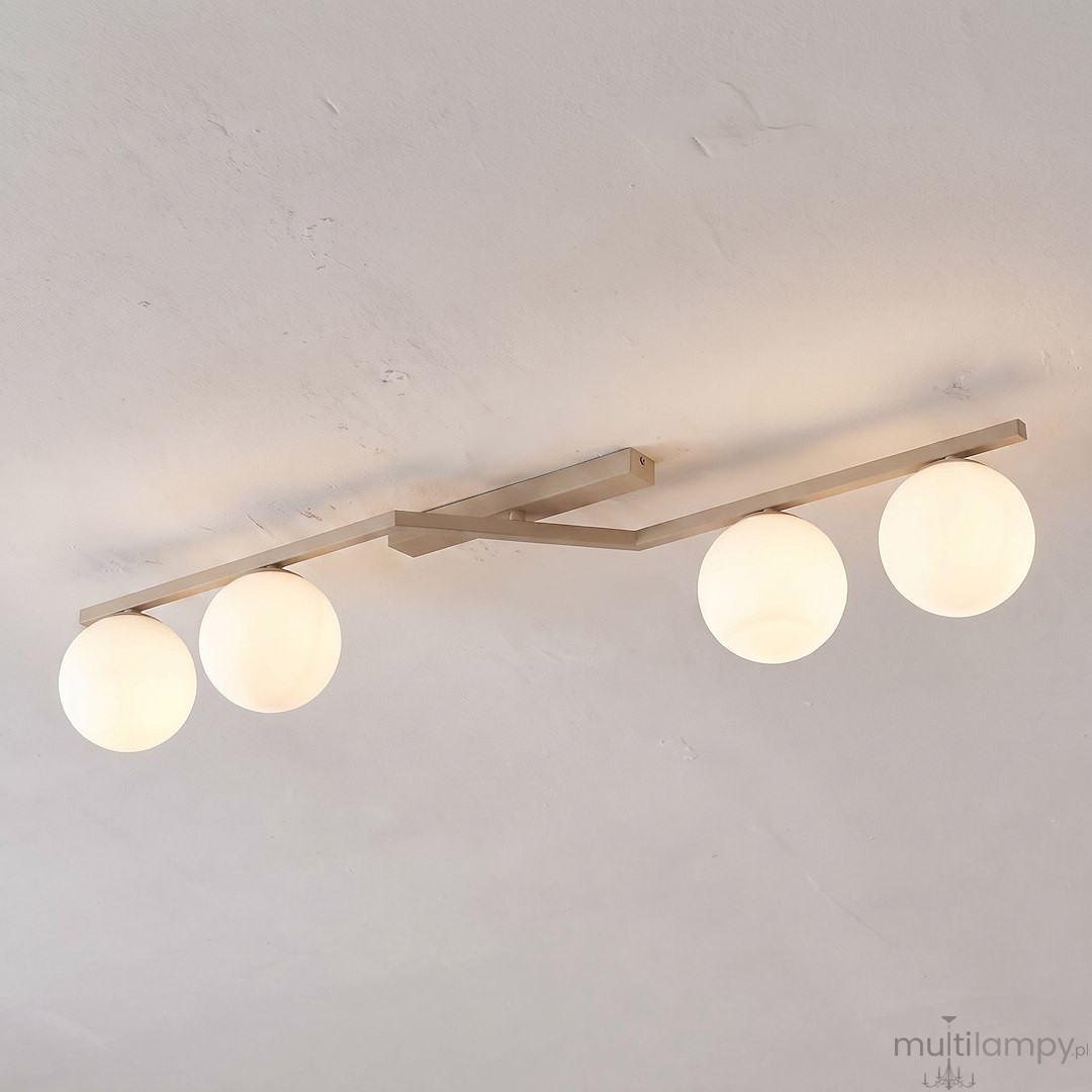Naton lampa sufitowa 4xE14 mokka/biały 1801/4