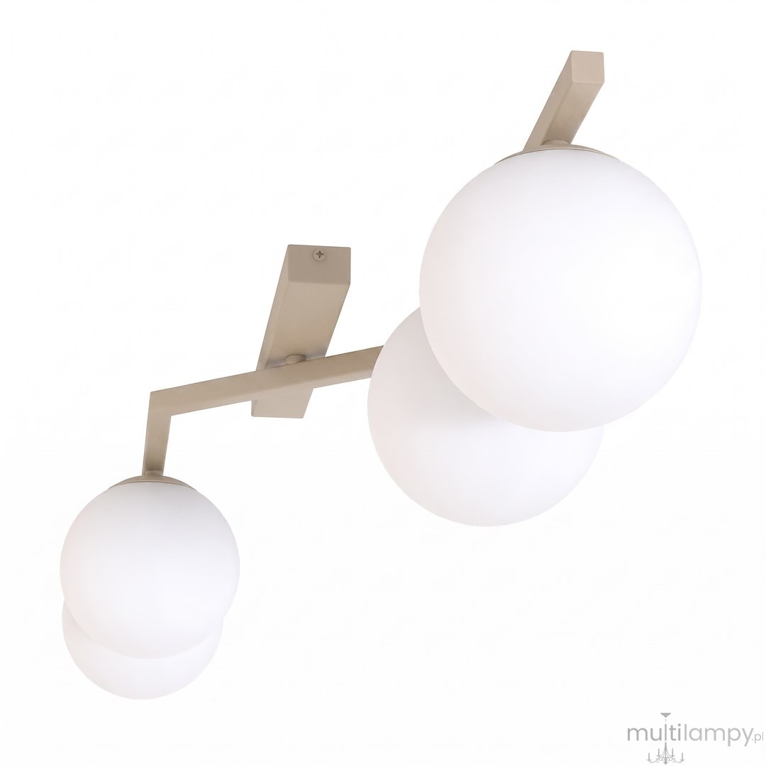 Naton lampa sufitowa 4xE14 mokka/biały 1801/4