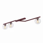 Naton lampa sufitowa 3xE14 burgund/przeźroczysty 1804/3