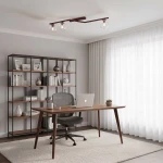 Naton lampa sufitowa 3xE14 burgund/przeźroczysty 1804/3