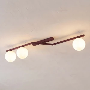 Naton lampa sufitowa 3xE14 burgund/biały 1803/3