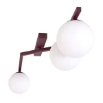 Naton lampa sufitowa 3xE14 burgund/biały 1803/3