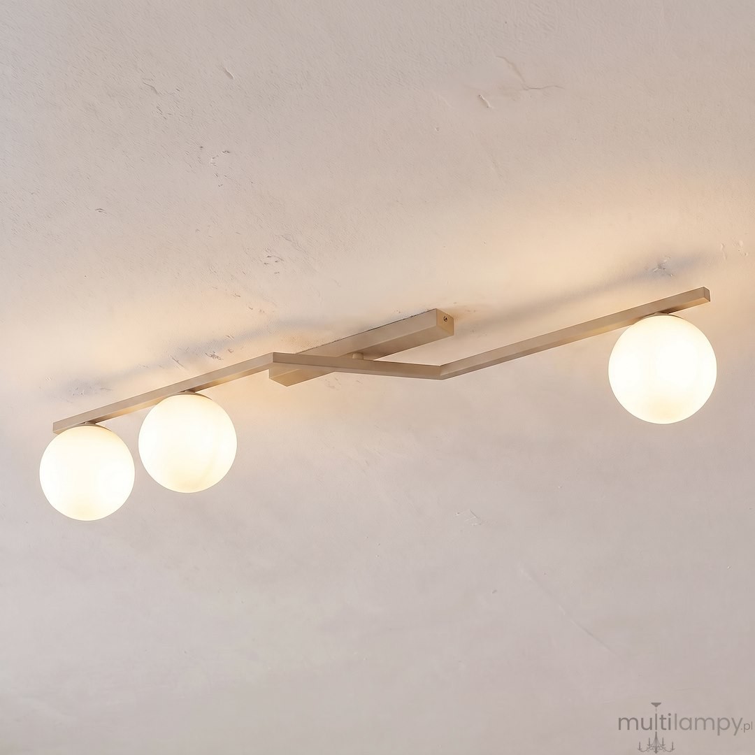 Naton lampa sufitowa 3xE14 mokka/biały 1801/3