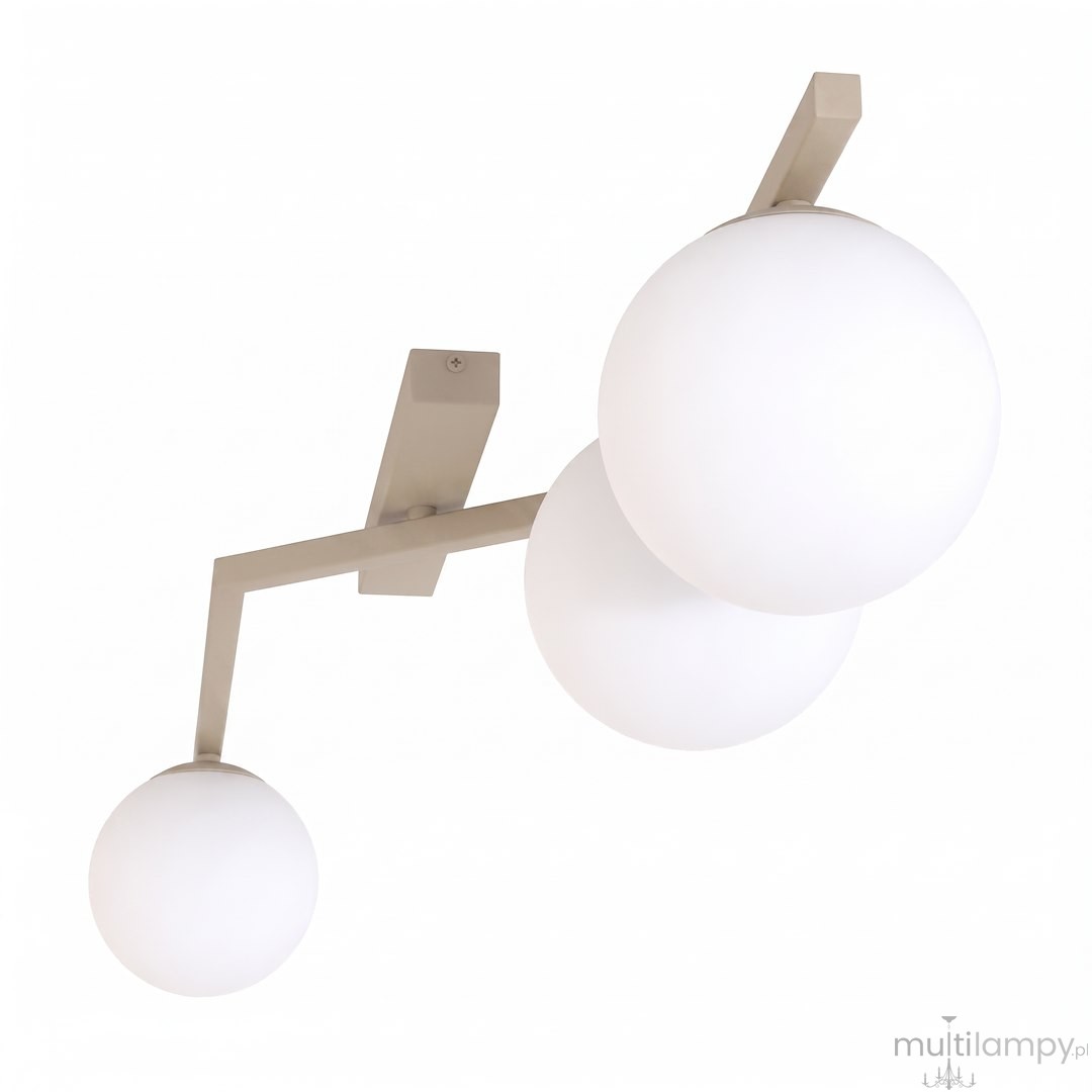 Naton lampa sufitowa 3xE14 mokka/biały 1801/3