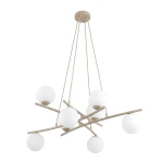 Essa lampa wisząca 8xE14 mokka/biały 1797/8