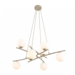 Essa lampa wisząca 8xE14 mokka/biały 1797/8