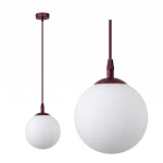 Cosmo lampa wisząca 1xE14 burgund/biały 1789/1