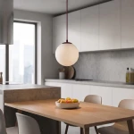 Cosmo lampa wisząca 1xE14 burgund/biały 1789/1