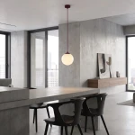 Cosmo lampa wisząca 1xE14 burgund/biały 1789/1