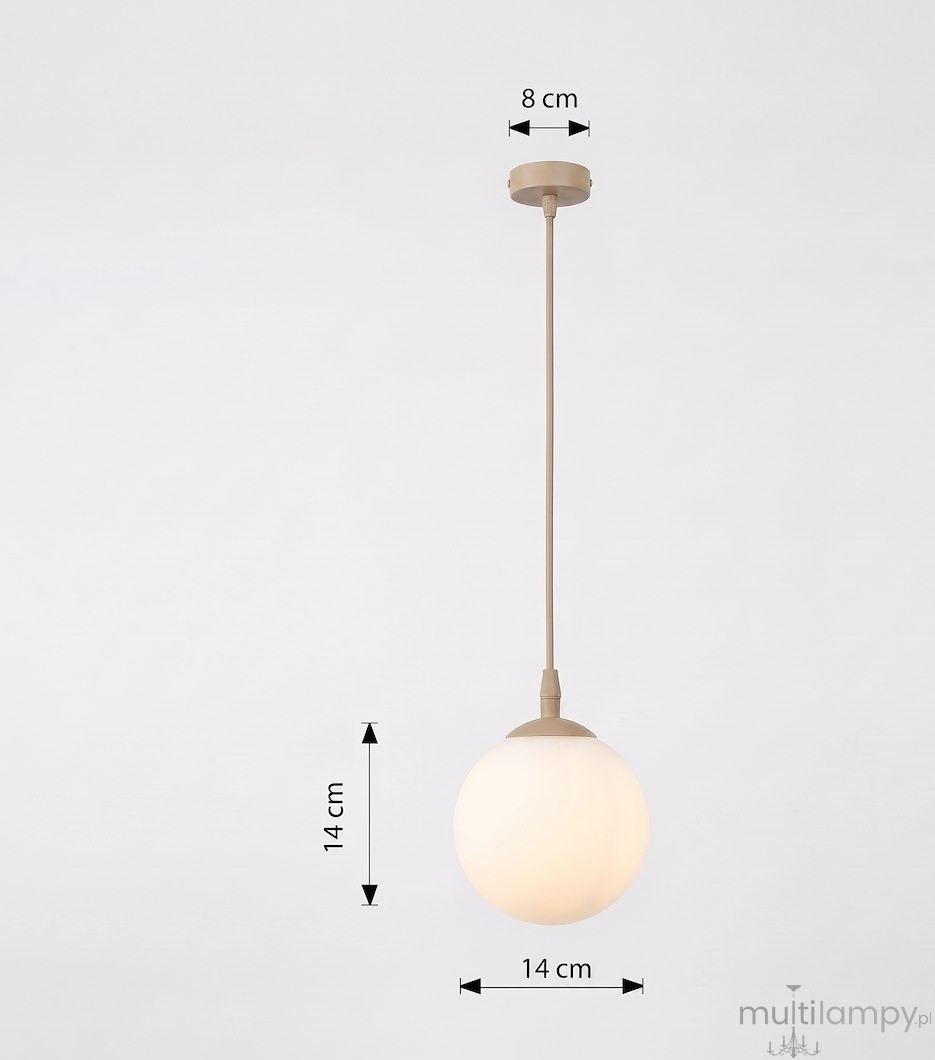 Cosmo lampa wisząca 1xE14 mokka/biały 1790/1