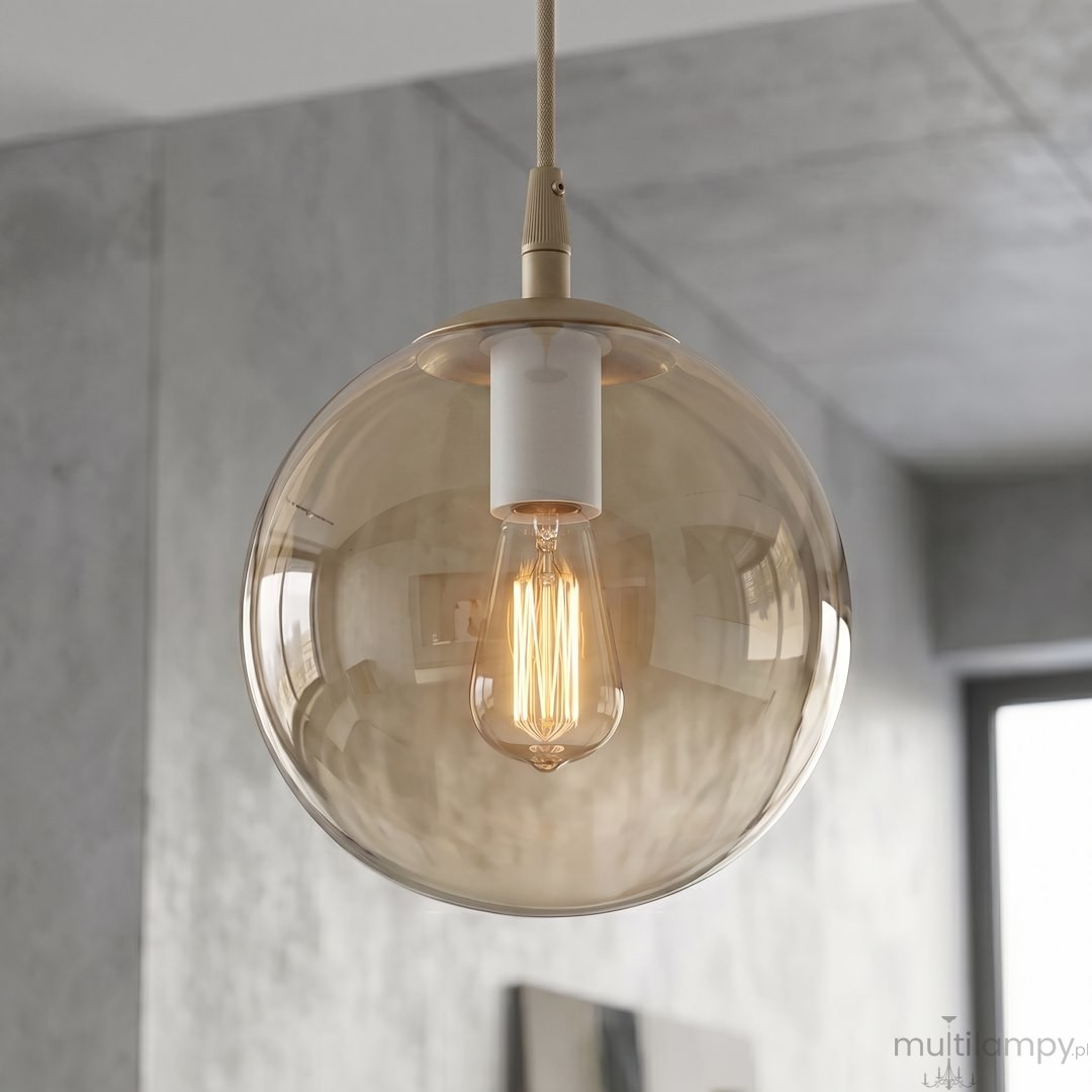 Cosmo lampa wisząca 1xE14 mokka/bursztynowy 1791/1