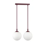 Cosmo lampa wisząca 2xE14 burgund/biały 1789/2