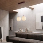 Cosmo lampa wisząca 2xE14 burgund/biały 1789/2