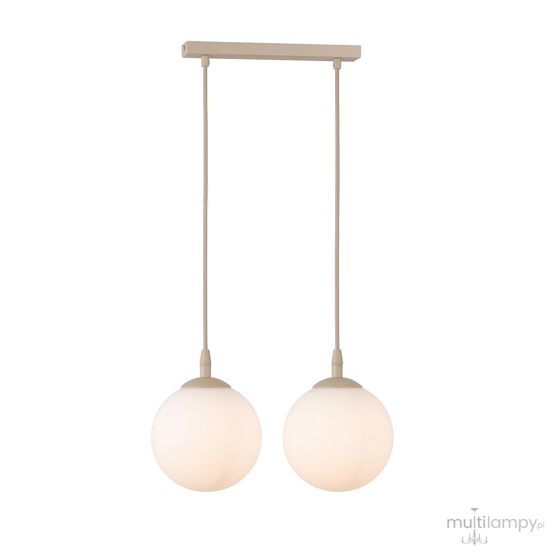 Cosmo lampa wisząca 2xE14 mokka/biały 1790/2