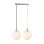 Cosmo lampa wisząca 2xE14 mokka/biały 1790/2