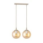 Cosmo lampa wisząca 2xE14 mokka/bursztynowy 1791/2