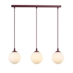 Cosmo lampa wisząca 3xE14 burgund/biały 1789/3