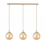 Cosmo lampa wisząca 3xE14 mokka/bursztynowy 1791/3