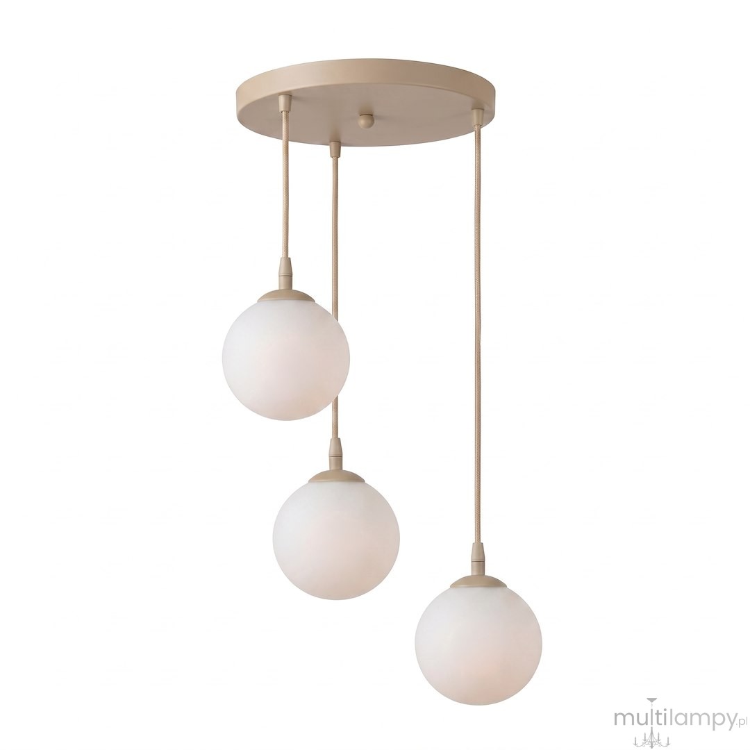 Cosmo lampa wisząca 3xE14 mokka/biały 1790/3PREM