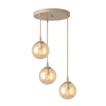 Cosmo lampa wisząca 3xE14 mokka/bursztynowy 1791/3PREM