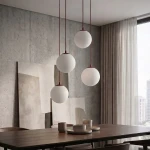 Cosmo lampa wisząca 4xE14 burgund/biały 1789/4PREM