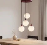 Cosmo lampa wisząca 4xE14 burgund/biały 1789/4PREM