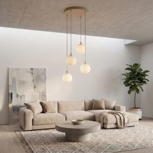 Cosmo lampa wisząca 4xE14 mokka/biały 1790/4PREM