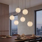 Cosmo lampa wisząca 6xE14 mokka/biały 1790/6