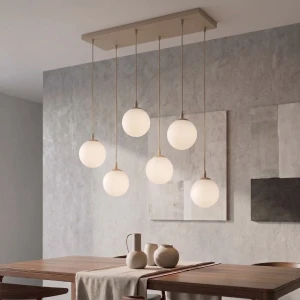 Cosmo lampa wisząca 6xE14 mokka/biały 1790/6