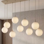 Cosmo lampa wisząca 9xE14 mokka/biały 1790/9