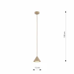 Elit lampa wisząca 1xGX53 mokka 1812/1