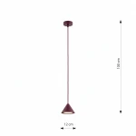 Elit lampa wisząca 1xGX53 burgund 1813/1