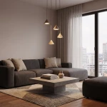 Elit lampa wisząca 4xGX53 mokka 1812/4PREM