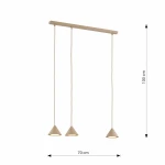 Elit lampa wisząca 3xGX53 mokka 1812/3