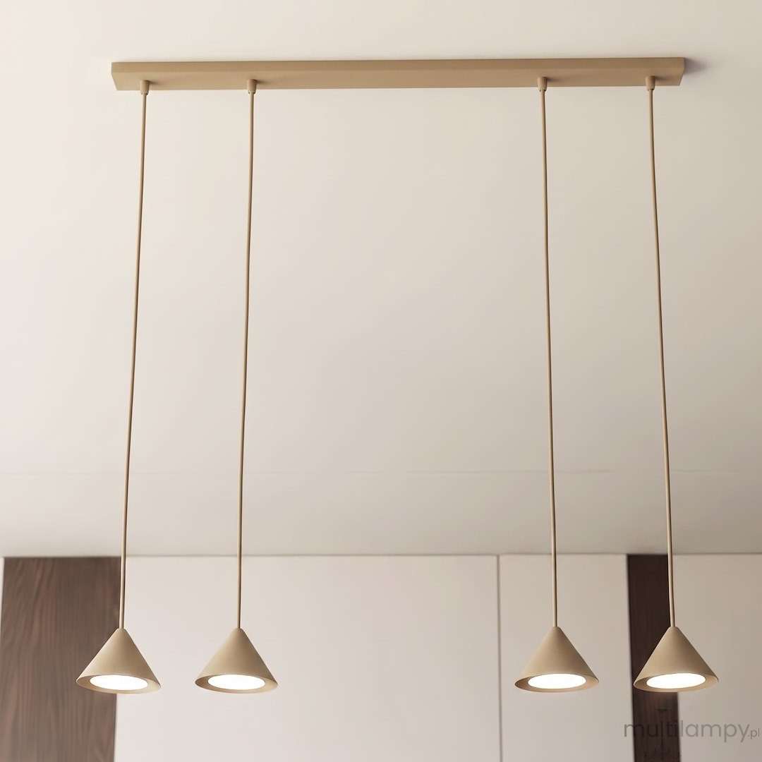Elit lampa wisząca 4xGX53 mokka 1812/4
