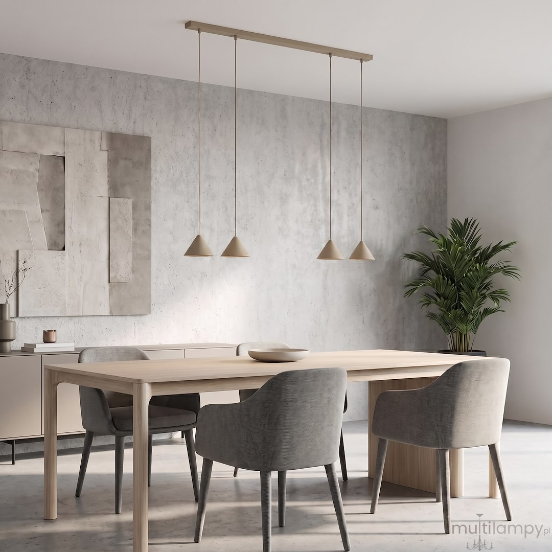 Elit lampa wisząca 4xGX53 mokka 1812/4