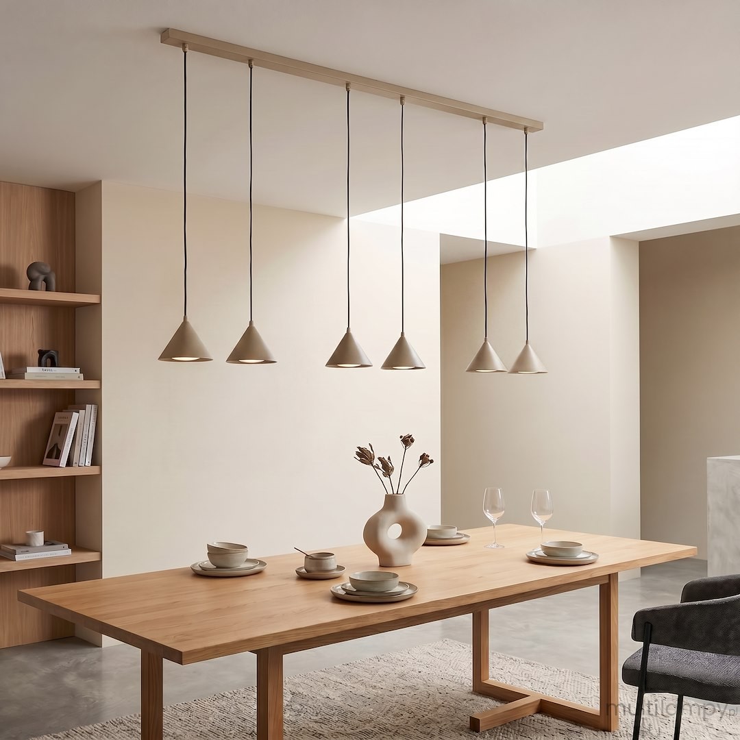 Elit lampa wisząca 6xGX53 mokka 1812/6