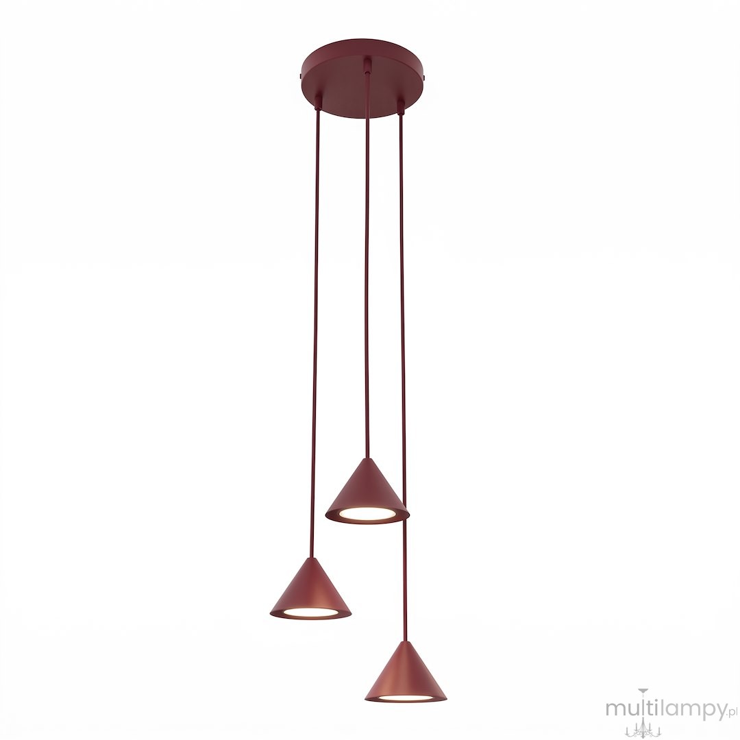 Elit lampa wisząca 3xGX53 burgund 1813/3PREM