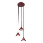 Elit lampa wisząca 3xGX53 burgund 1813/3PREM