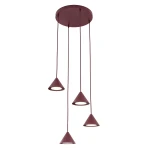 Elit lampa wisząca 4xGX53 burgund 1813/4PREM